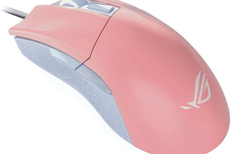 Optical Gaming Mouse - ROG Gladius II Origin Limited Edition PNK | Ergonomic Right-Handed PC Gaming Mouse for FPS Games | 12000 DPI Optical Sensor | Aura Sync RGB, ROG Armoury II | Pink