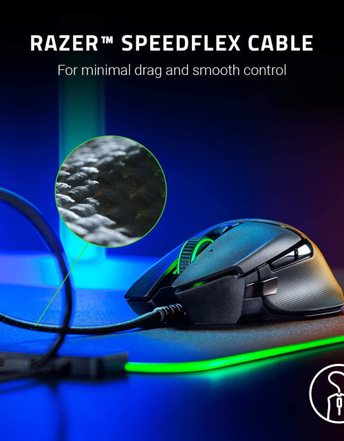 Load image into Gallery viewer, Basilisk V2 Wired Gaming Mouse: 20K DPI Optical Sensor, Fastest Gaming Mouse Switch, Chroma RGB Lighting, 11 Programmable Buttons, Classic Black
