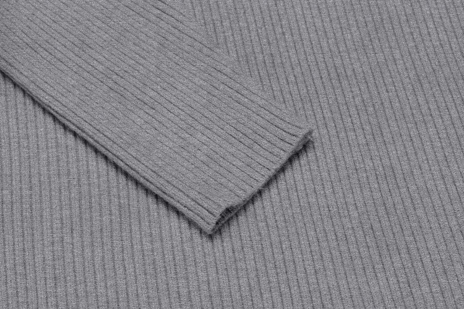 Mens Ribbed Slim Fit Knitted Pullover Turtleneck Sweater