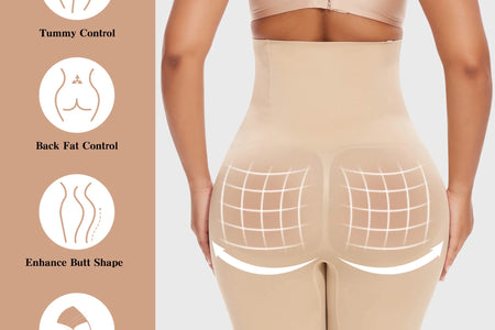 2 Packs De Shorts Moldeadores De Control De Abdomen Faja Moldeadora Para Mujer De Cintura Alta Adelgazante De Muslos