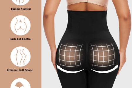 Ropa Interior Moldeadora De Control De Abdomen Para Mujer, Bragas De Cintura Alta Que Adelgazan Los Muslos Y Levantan Los Glúteos